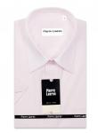 306TSFK Приталенная розовая мужская рубашка с коротким рукавом Slim Fit