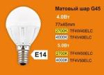 Лампа светодиодная Ecola Light Globe  LED G45 шар