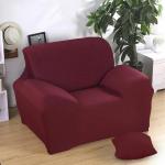 Чехол для мягкой мебели Collorista,3-х местный диван,наволочка 40*40 см в ПОДАРОК,бордовый