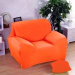Чехол для мягкой мебели в детскую Collorista на кресло, наволочка 40х40 см в подарок, оранжевый