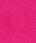 Коврик для ног, махровая ткань, хлопок 100% (Розовый)
