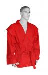 Куртка для Самбо Красная р.34 хл.100%, 530-580 г/м2 RA-005/34