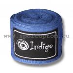 Бинт бокс INDIGO х/б+нейлон 3,5 м, 1115-3,5 синий