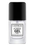 ПОКРЫТИЕ  БАЗОВОЕ И ВЕРХНЕЕ 2 В 1 ДЛЯ НОГТЕЙ Power Gel 2in1 Base & Top Coat прозрачный