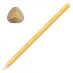 Карандаш цветной утолщенный STAEDTLER Noris club, 1 шт., трехгранный, грифель 4 мм, желтый, 1284-1