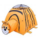Игровая палатка "Тигр" с туннелем, цвет оранжевый