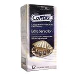 CONTEX Extra Sensation (с крупными точками и ребрами) Презервативы №12