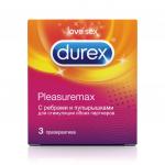 DUREX Pleasuremax (с ребрами и пупырышками) Презервативы №3
