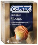 CONTEX Ribbed (с ребрами)  Презервативы №3