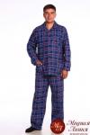 Пижама мужская фланелевая (большие размеры)