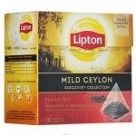 Lipton Mild Ceylon черный чай в пирамидках, 20 шт.