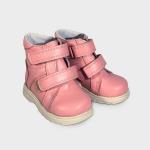 Ботинки детские на меху светло-розовые ОД-4-2