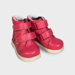 Ботинки детские на меху розовые ОД-4-2