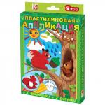 Набор д/творчества ЛУЧ "Пластилиновая аппликация "Белочка"(пласт. 6цв,стек,2рисунка,формы)25С1555-08