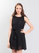 130500 платье женское 13592, Crepe Chiffon, black