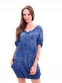 130272 платье женское 13614, Blue denim, w.medium