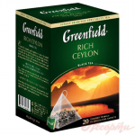 Чай Greenfield Rich Ceylon black tea 20 пак.