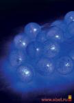 Гирлянда КОСМОС KOCNL-EL151 "Пушистые шарики" 20LED синие шарики 4 см 5.4 м (3,9 м+ 1,5 м), для дома