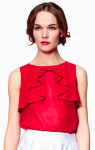 Блуза женская Красная вуаль