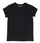 *Черная женская футболка с подворотами Eniland Basic