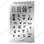 Square Image Plate 04 - пластина с рисунками