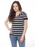 TL101-2 футболка женская, серо-синяя