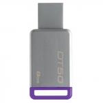 Флэш-диск 8GB KINGSTON DataTraveler 50 USB 3.0, металл. корпус, серебристый/фиолетовый, DT50/8GB