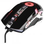 Мышь проводная игровая GEMBIRD MG-530, USB, 5 кнопок+1 колесо-кнопка, оптическая, черная