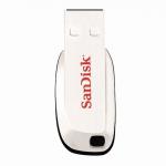Флэш-диск 16GB SANDISK Cruzer Blade USB 2.0, белый, SDCZ50C-016G-B35W