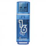 Флэш-диск 16GB SMARTBUY Glossy  USB 2.0, синий, SB16GBGS-B