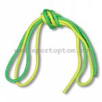 Скакалка гимн. 3, 0 м (верев.) двухцветная 130 г AB254 желтый/зеленый