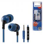 Наушники с микрофоном (гарнитура) DEFENDER Pulse 452, проводные, 1,2 м, для Android, синие, 63452