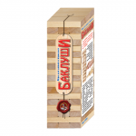 Игра настольная Башня Баклуши, неокрашенные деревянные блоки, 10 КОР, 01505