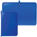 Папка на молнии пластиковая А4, матовая, синяя, размер 320*230мм, ПМ-А4-11/3 (ш/к-0231)