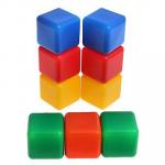 Набор цветных кубиков, 9 штук 4 ? 4 см