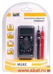 Мультиметр IEK карманный Compact M182 AC(0.1V..600V) DC(0.2mV..500V/2mA..20A)R(0.2..20МОм)TMD-1S-182