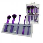 MODA 6 PC. PURPLE PERFECT MINERAL SET/Мода Фиолетовый набор кистей для макияжа в чехле