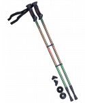 Палки для скандинавской ходьбы Longway, 77-135 см, 2-секционные, тёмно-зеленый/оранжевый