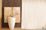 Занавеска (штора) для ванной комнаты тканевая 180x200 см Reath beige