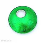 Артикул  02 зеленый - подвеска круглая 4,5 см муранское стекло