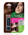 Краска для волос-Карандаш)Vatika Naturals Cover-Up Grey Color Stick-For Women Brown (коричневая), 4 гр