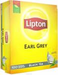 Lipton Earl Grey Черный чай в пакетиках, 100 пак.