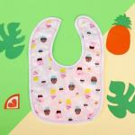 Нагрудник детский непромокаемый «Для малышек», на кнопках, цвета МИКС