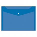 Пaпка-конверт на кнопке А4, 120мкм, синяя, Fmk12-5 / 220897
