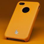 Накладка Jisoncase для iPhone 4s/ iPhone 4 оранжевая JS-IP4S-005
