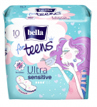 Прокладки гигиенические bella for teens sensitive, 10 шт./уп. НОВАЯ УПАКОВКА