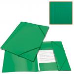 Папка на резинках BRAUBERG Contract, зеленая, до 300 листов, 0,5мм, бизнес-класс, 221799
