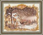 Наборы для вышивания бисером 'Золотое руно' РТ-119 Снежный пейзаж 20х15,5 см