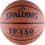 Мяч баск. SPALDING TF-150 Performance р. 7, резина, коричнево-черный