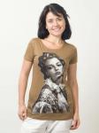 1822-2 футболка женская, светло-коричневая